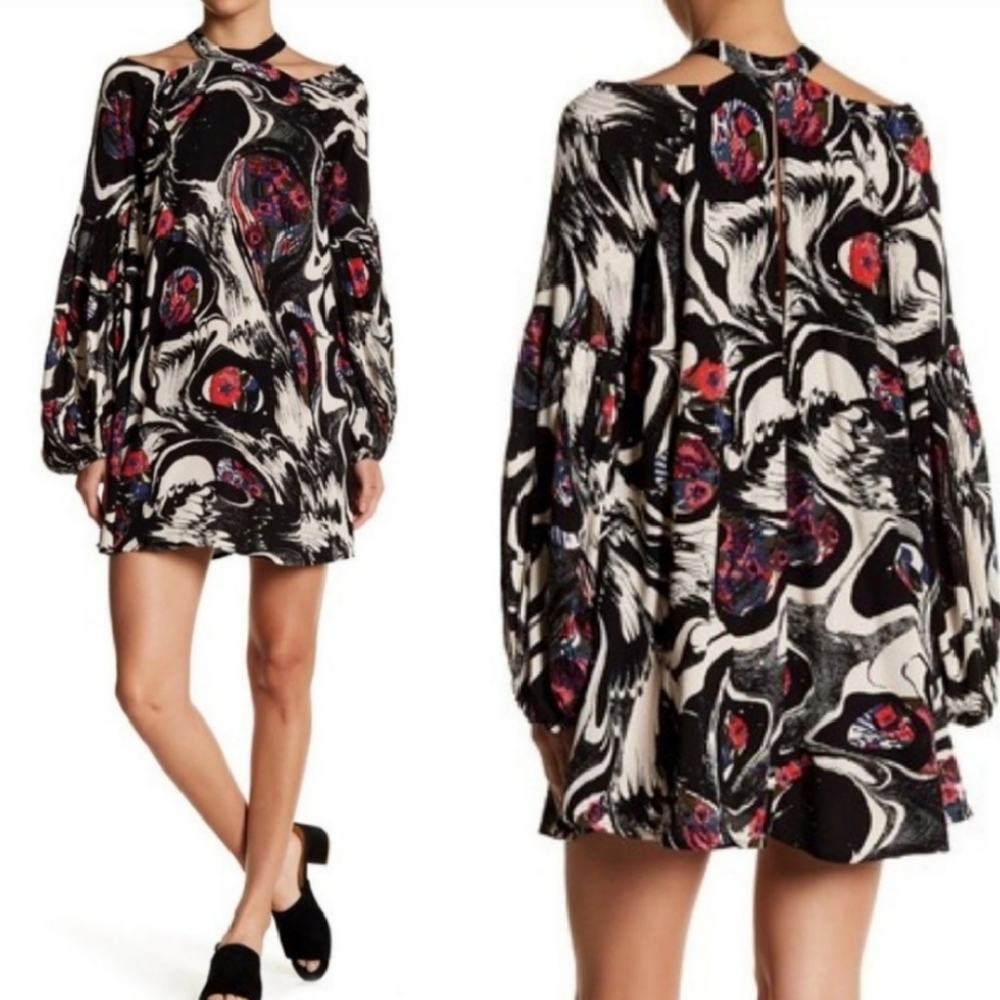 New 🎀 Free People swing dress balloon Long sleeve